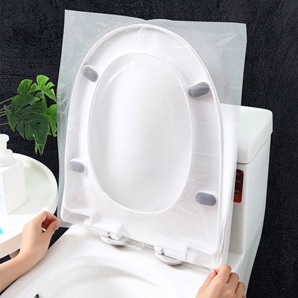 👍Faites attention à l'hygiène et à la santé✅Housse de siège de toilette jetable en plastique biodégradable📢📢50 % de réduction!!!