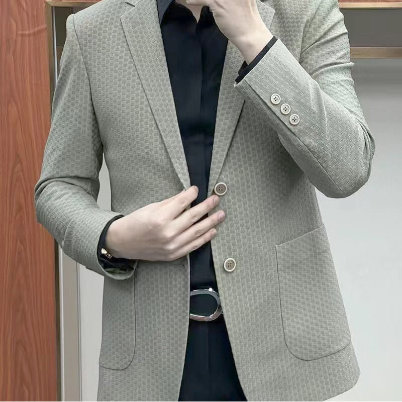 Waffle high stretch suit jacket