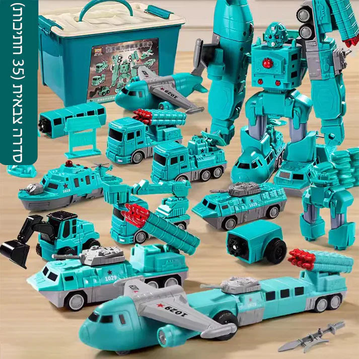 Jouet assemblé à technologie de transformation magnétique pour voiture