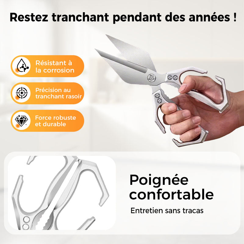 đ„Ciseaux de cuisine multifonctionnels et rĂ©sistants