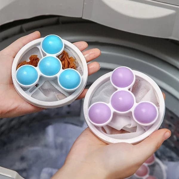 📢📢Achetez-en 3, obtenez-en 5 gratuits⏰ Sac Filtrant Lave-Linge - Capture Poils d'Animaux, Évite les Enchevêtrements, Réutilisable 🧼🐾