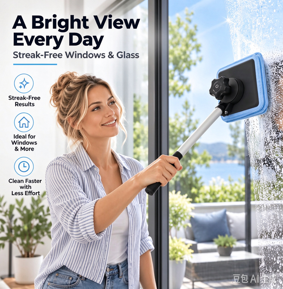 Nettoyeur de pare-brise extensible
