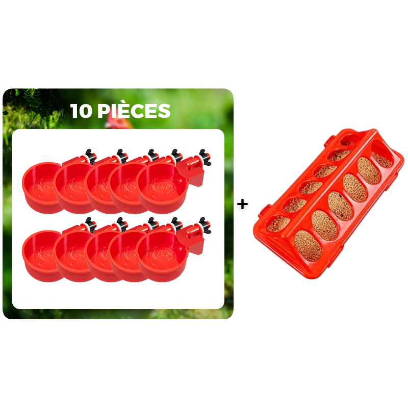 ✨Gobelets automatiques pour volailles avec filetage de 5/16 pouces