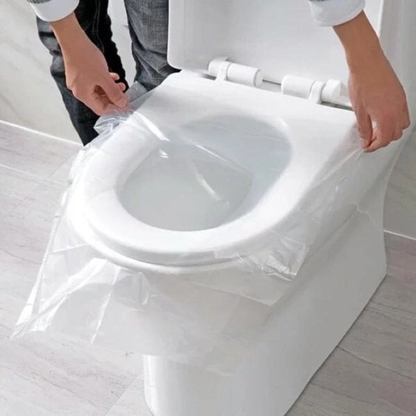 👍Faites attention à l'hygiène et à la santé✅Housse de siège de toilette jetable en plastique biodégradable📢📢50 % de réduction!!!