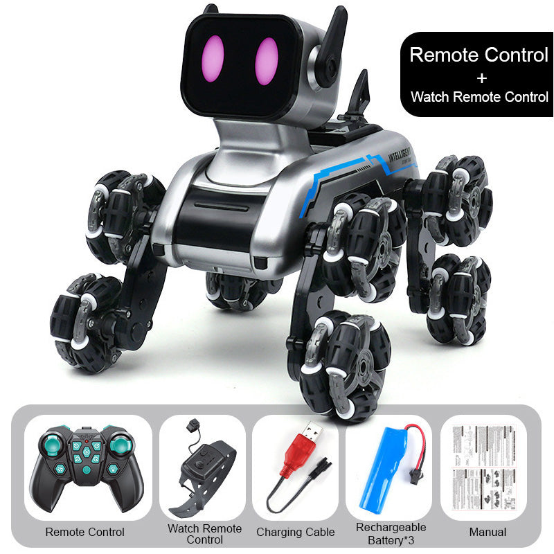 đ„Hot Sale Offersđ¶Chien robot acrobatique intelligent Ă huit rouesđ€Escalade, transformation, dĂ©tection de gestes