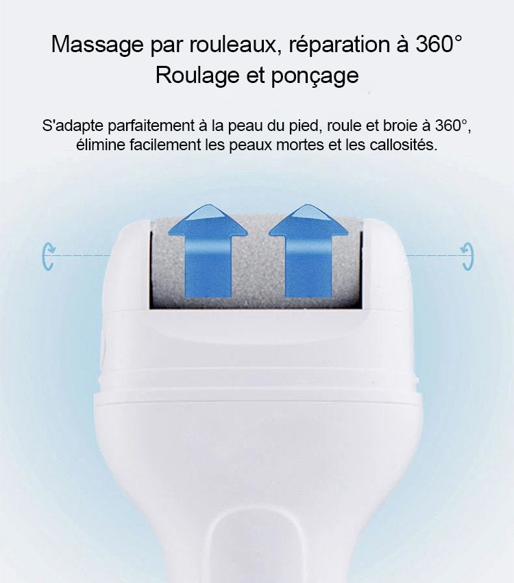 Extracteur électrique rechargeable de callosités plantaires
