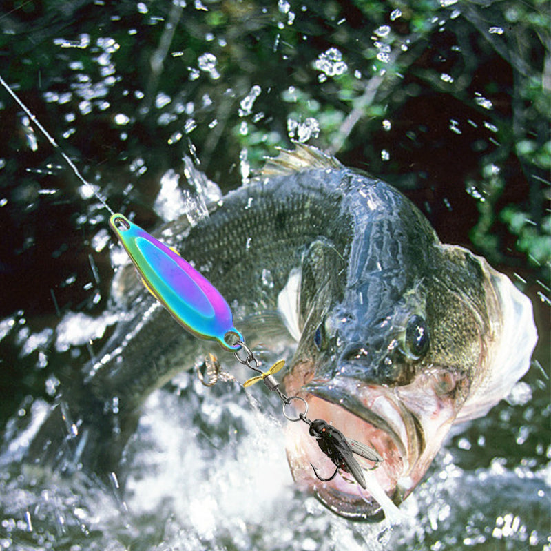 đđŁLeurre de pĂȘche Ă hĂ©lice en mĂ©tal pour attraper des poissonsâš
