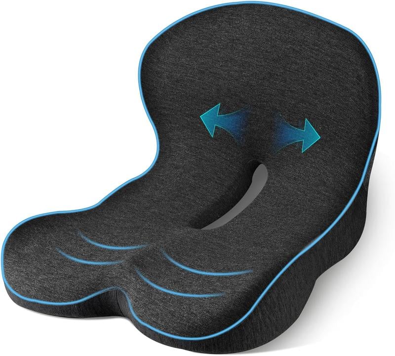 📢📢49 % de réduction !! 🎁 Siège antidérapant en mousse à mémoire de forme – Soulagement sciatique, housse respirante & maintien universel ! 🚗🪑