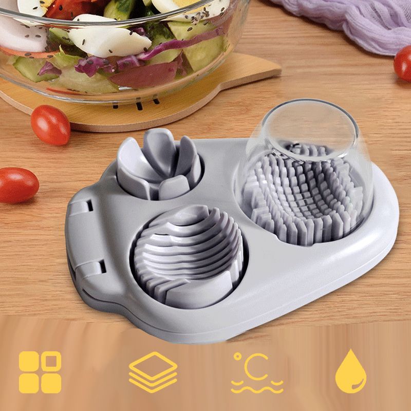 🍳 Coupe-œufs multifonctionnel 3 en 1 – Trancher, couper en quartiers et en dés en un seul geste ! 🔥Achetez-en 2, obtenez-en 1 GRATUIT🥚✂️