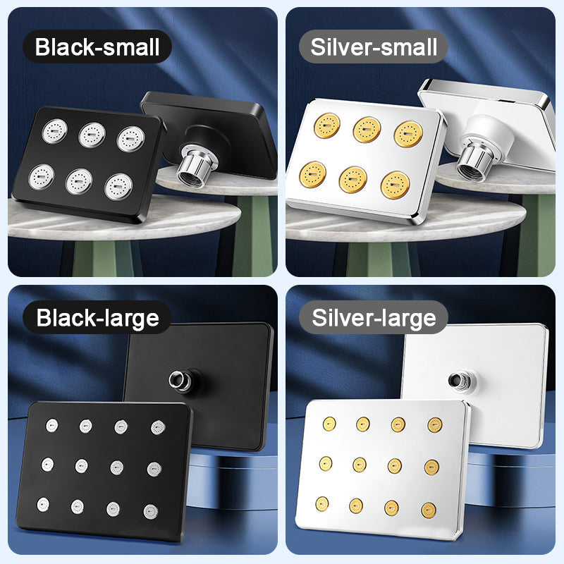 Pomme de douche carrée réglable sur 360