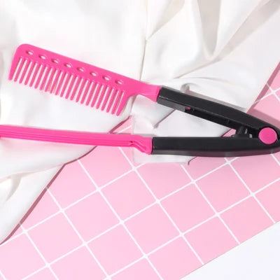 🎄Soldes de Noël - Jusqu'à 49 % de réduction 💇♀️Peigne lisseur portable sans fil (🎁Peigne lisseur en forme de V)