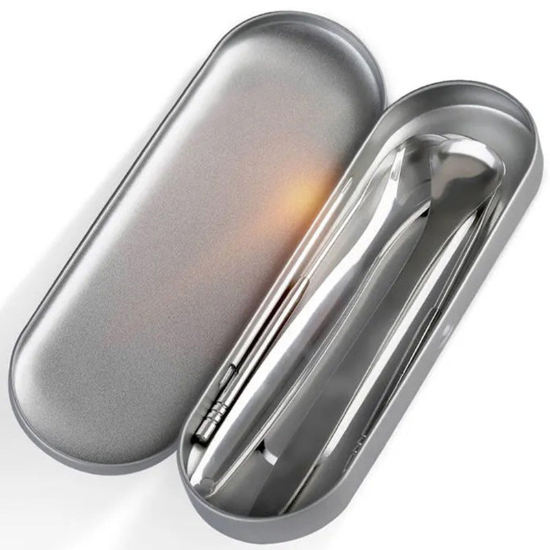 Ensemble de grattoirs de langue en acier inoxydable