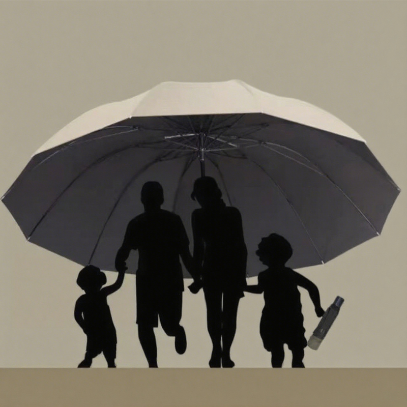 Extra grand parapluie pliable pour la pluie et le soleil