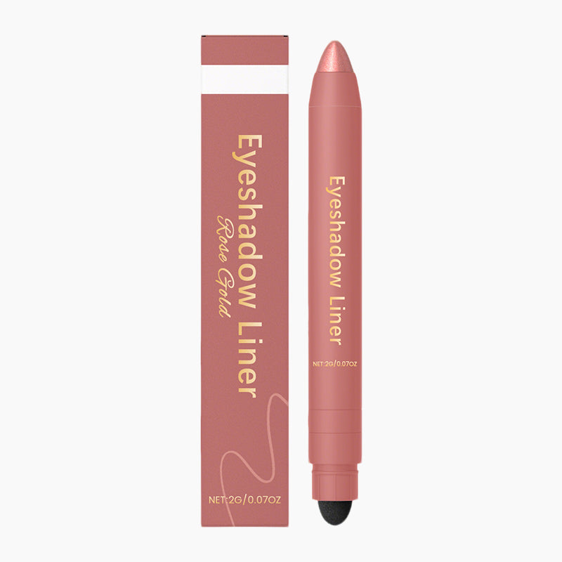 Doublure d'ombre-yeux 2-en-1 avec brosse de mélange