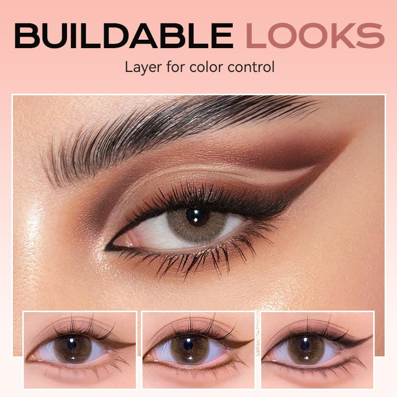 Doublure d'ombre-yeux 2-en-1 avec brosse de mélange