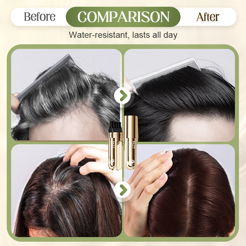 Peigne de teinture capillaire pratique 2 en 1 pour cheveux gris