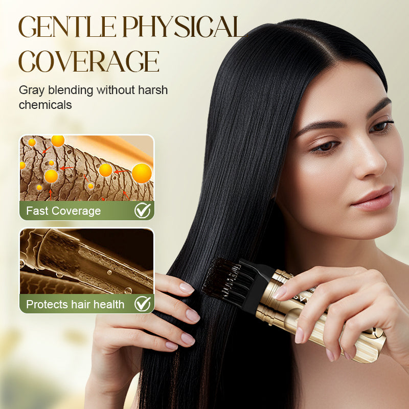 Peigne de teinture capillaire pratique 2 en 1 pour cheveux gris