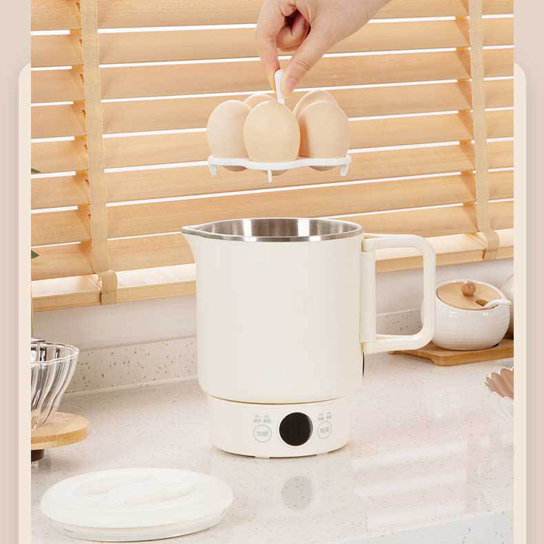 Bouilloire électrique pliante en acier inoxydable portable multifonctionnel