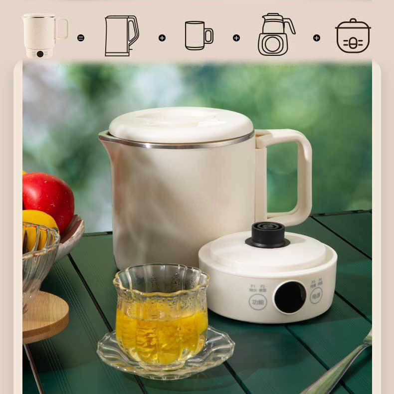 Bouilloire électrique pliante en acier inoxydable portable multifonctionnel