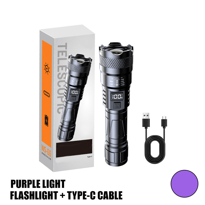 ampe torche rétractable à lumière LED puissante