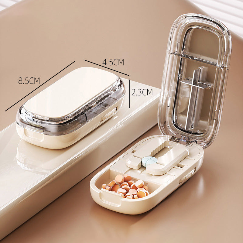 Pilulier portable avec coupeur