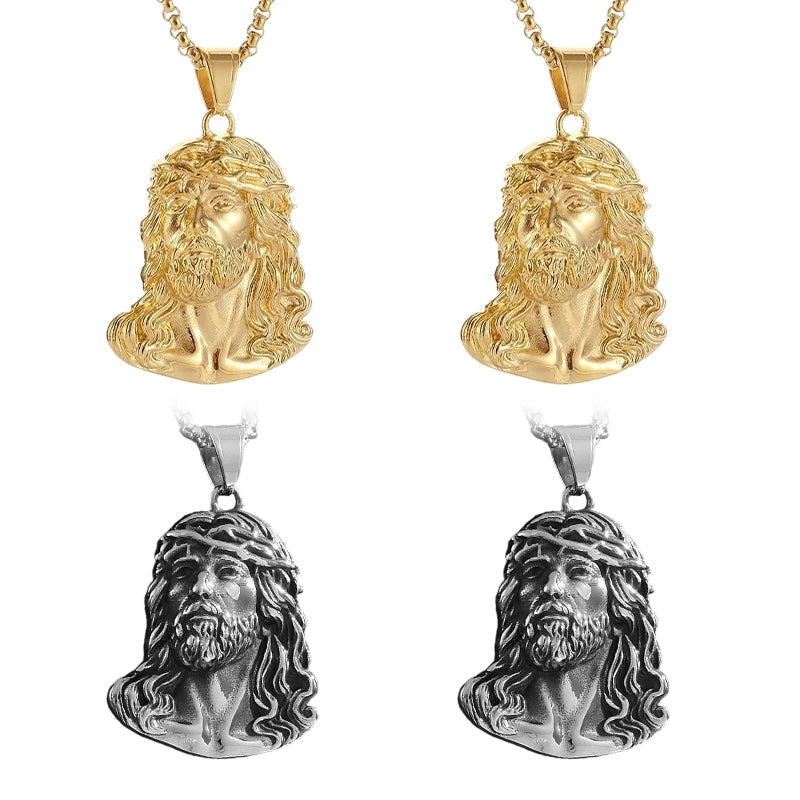 📢📢50% DE RÉDUCTION ! ✨Collier pendentif tête de Jésus