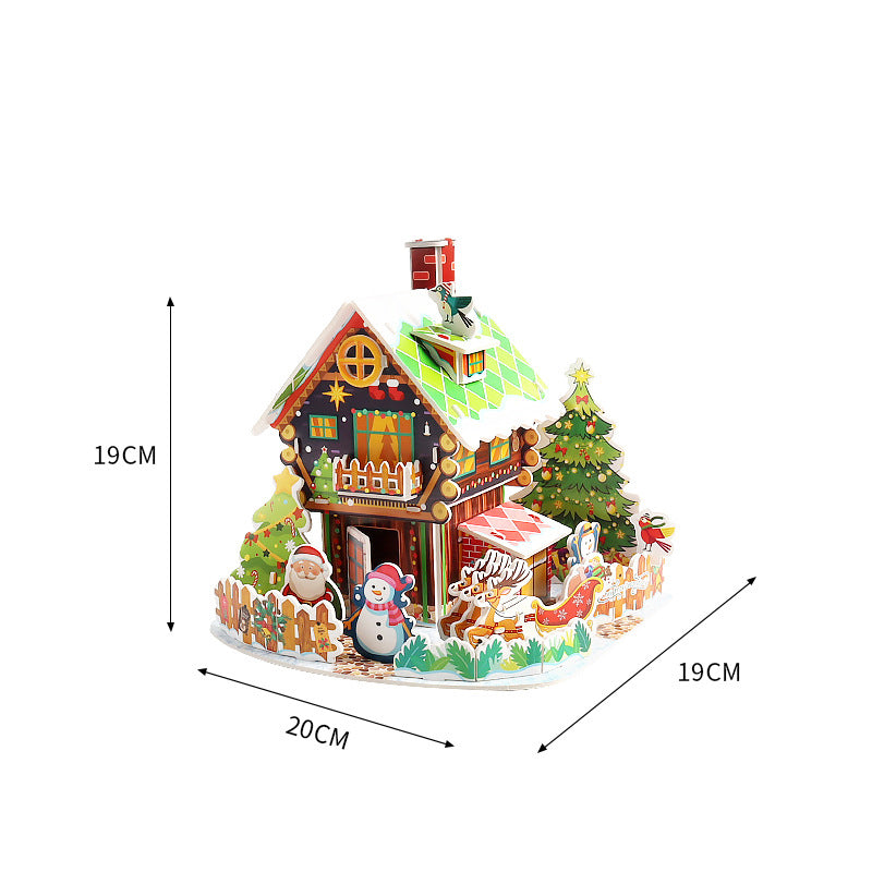 📢📢60 % de réduction !!!🎅Kit de puzzle de Noël 3D à assembler soi-même