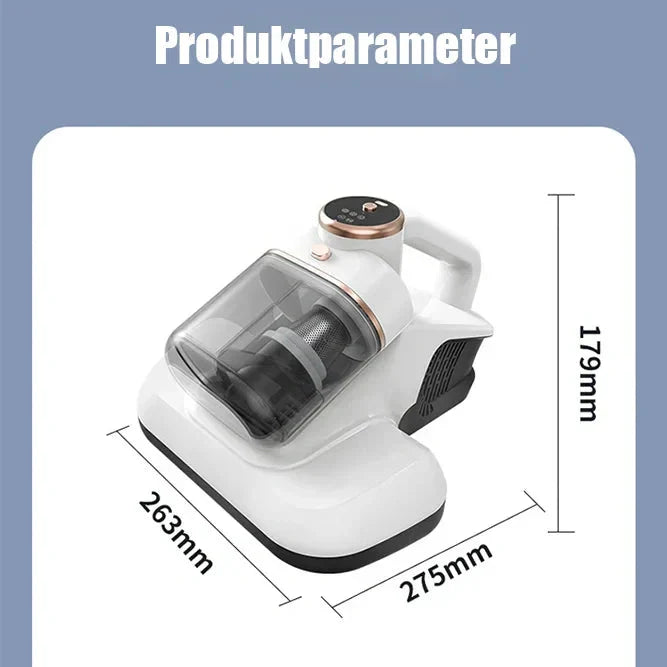 Aspirateur à double bac à poussière pour l'élimination des acariens