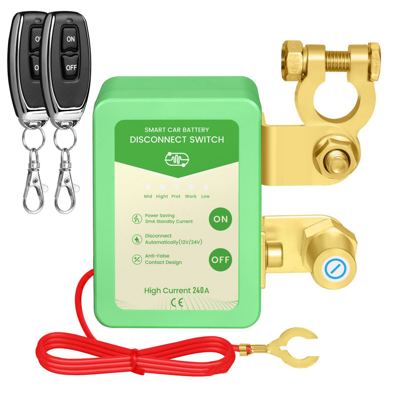 ⚡ Remise de 50 % à durée limitée 🔋🚗 Interrupteur de déconnexion de batterie de voiture à télécommande 12 V/24 V | Conception antivol et économe en énergie ✅