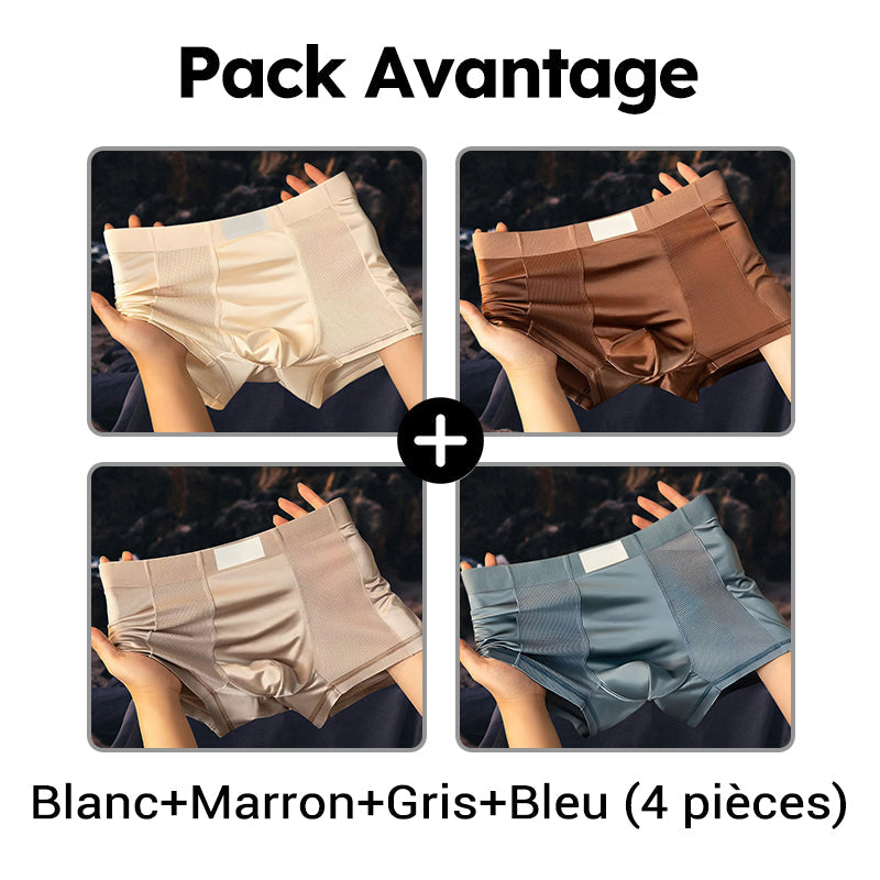Boxers respirants en maille pour hommes