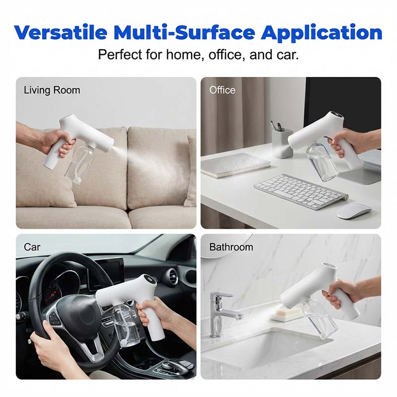 🥳PROMOTION EXCEPTIONNELLE 2026🥳💞Plus de 50 000 unités vendues !🚗🏠 50 % de réduction ! Pistolet de pulvérisation nano sans fil – Brume réglable, sans fil. Idéal pour la désinfection et le dépoussiérage. Un indispensable du nettoyage ! 🔫🌿