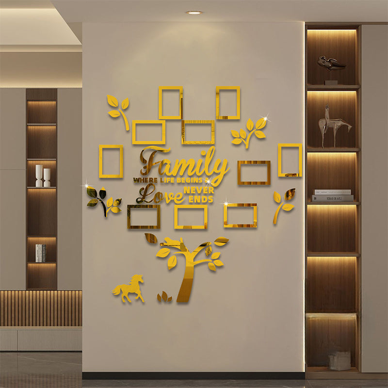 📢📢50 % DE RÉDUCTION !! ⏰Sticker mural cadre photo arbre généalogique 3D