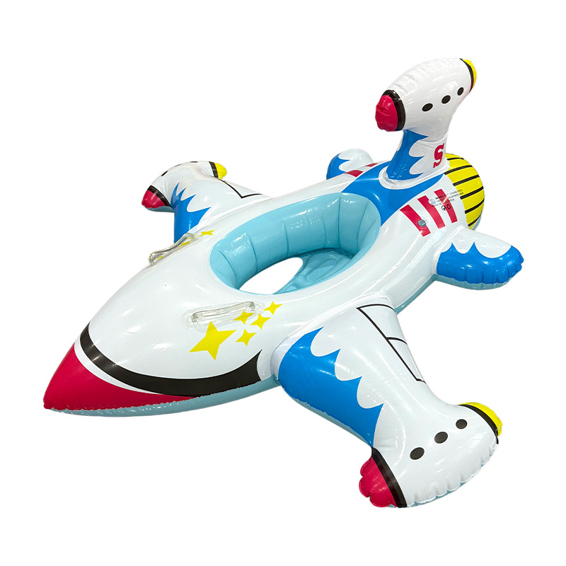 Bouée gonflable en forme d'avion pour enfants