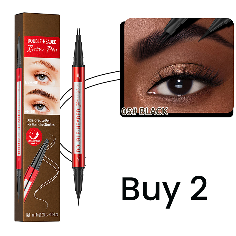 🔥 50% DE RÉDUCTION ! ✨Crayon à sourcils et eyeliner waterproof double embout