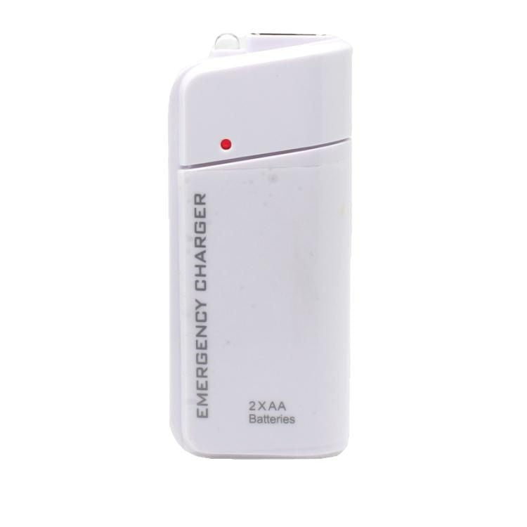 🔥🔋 Chargeur d’urgence portable, alimenté par piles AA, batterie externe avec lampe torche LED pour téléphone ✨