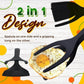 🍳✨ Quelle bonne affaire ! Pince-Spatule 2 en 1 pour Cuisine – Embouts en Silicone Alimentaire, Antiadhésif, Résistant à la Chaleur, Poignée Longue Confy ✨