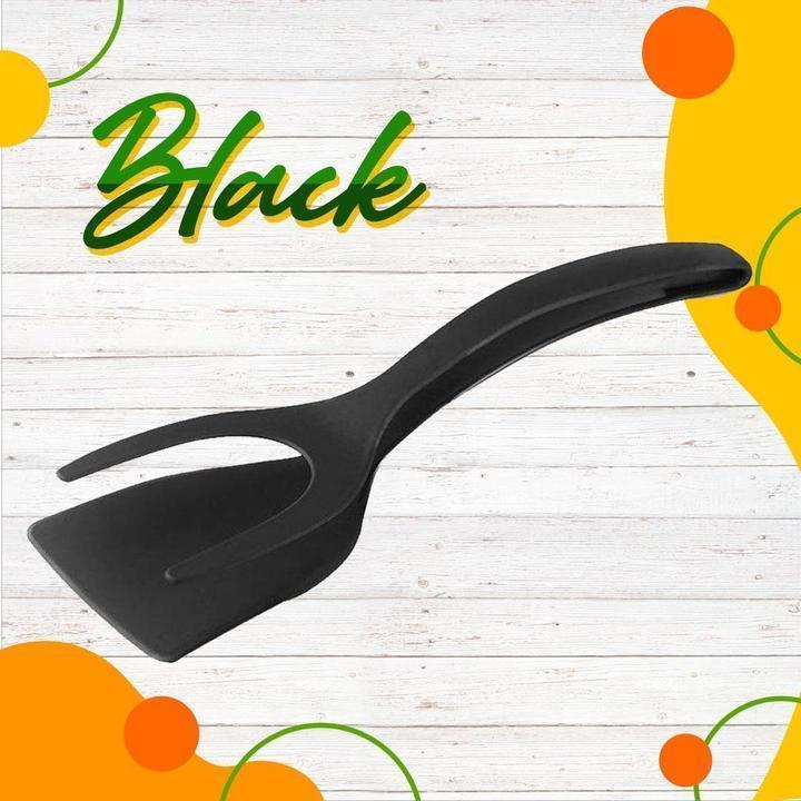 🍳✨ Quelle bonne affaire ! Pince-Spatule 2 en 1 pour Cuisine – Embouts en Silicone Alimentaire, Antiadhésif, Résistant à la Chaleur, Poignée Longue Confy ✨