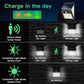 140 lampes solaires LED à l'extérieur, applique murale super lumineuse avec détecteur de mouvement