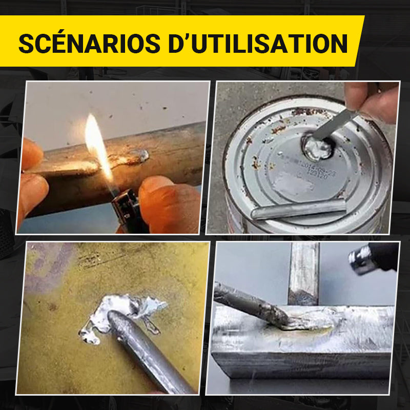 🔥 50 % de réduction ⏳ Baguettes de Soudure Universelles à Basse Température – Soudez Aluminium, Acier & Cuivre en 1 Clic ! 🔧✨
