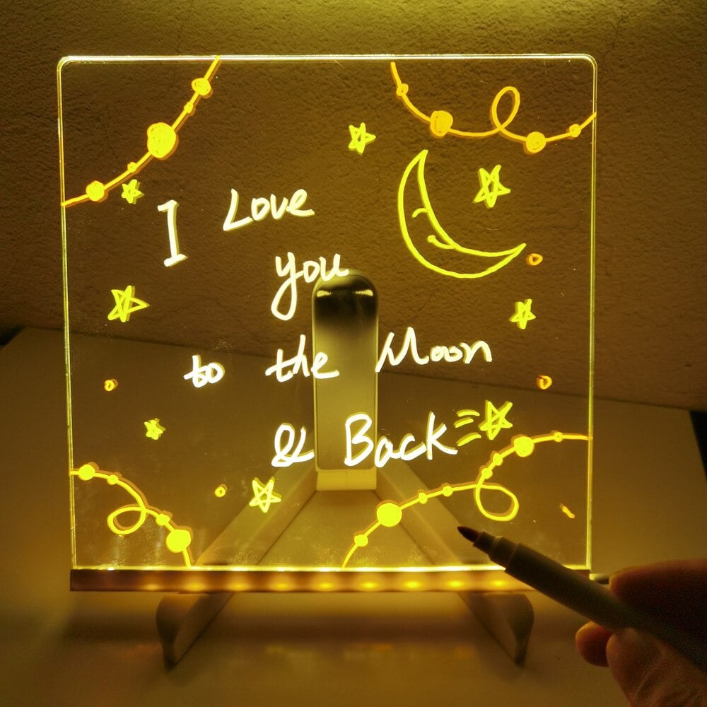 💥💥50% de réduction pour une durée limitée 💥💥🎨 Tableau de notes LED 🎁 Achetez 1 et obtenez 7 stylos de couleur gratuitement