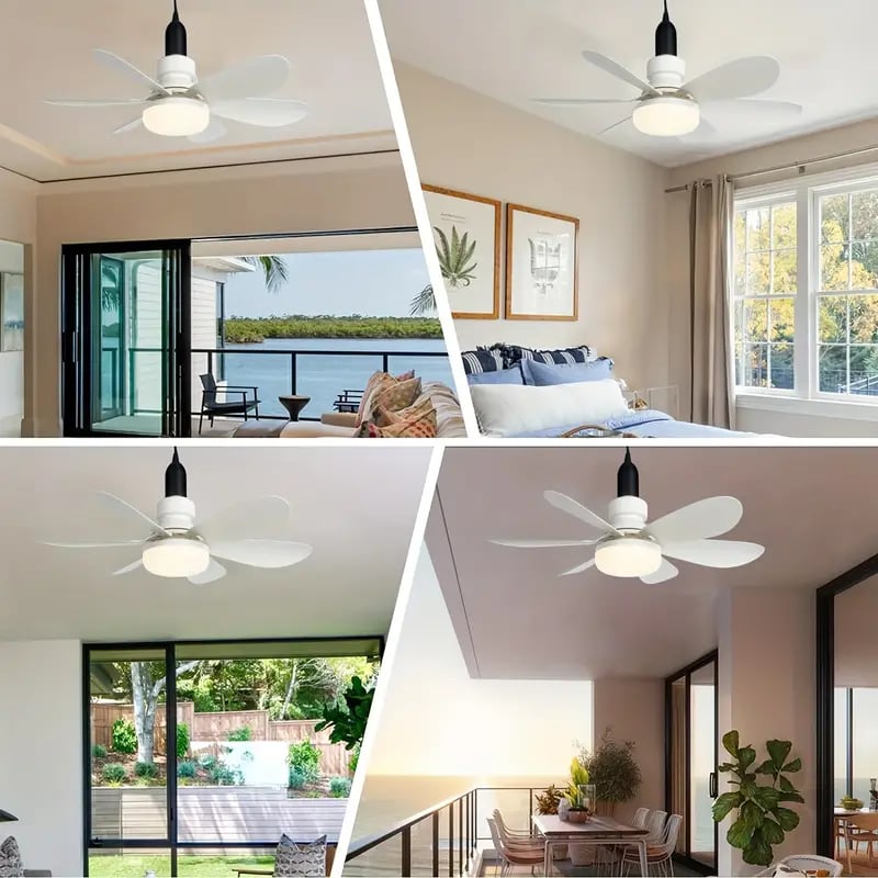 💡🪭 Ventilateur 2 en 1 Portable 2026 | Lumière + Télécommande | Qualité Premium Inégalée ✨