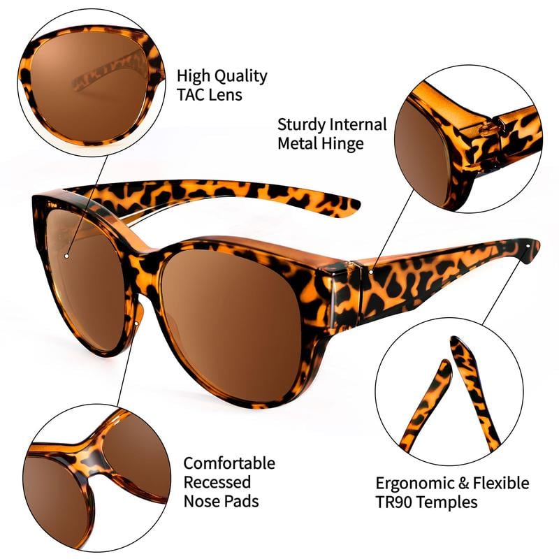 🎉OFFRE LIMITÉE : SEULEMENT 15,99 € !!😎 Lunettes de soleil à porter par-dessus vos lunettes, avec protection UV400