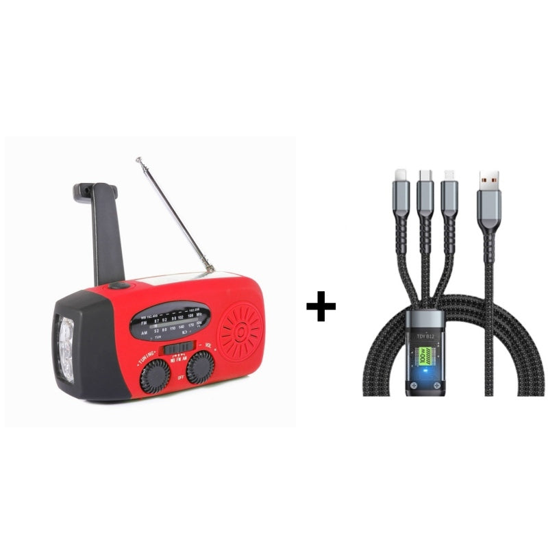🆘 Sécurité Ultime Autonome - Radio de Survie Multifonction Solaire & Manivelle - Lampe Torche, Chargeur USB, Alerte