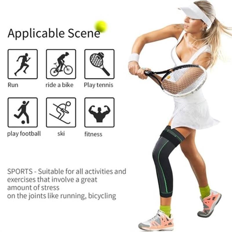 🔥 50% DE RÉDUCTION ! ✨ Genouillère Chauffante - Néoprène Respirant, Soutien Articulaire, Confort Fourni lors du Sport 🛡️❤️