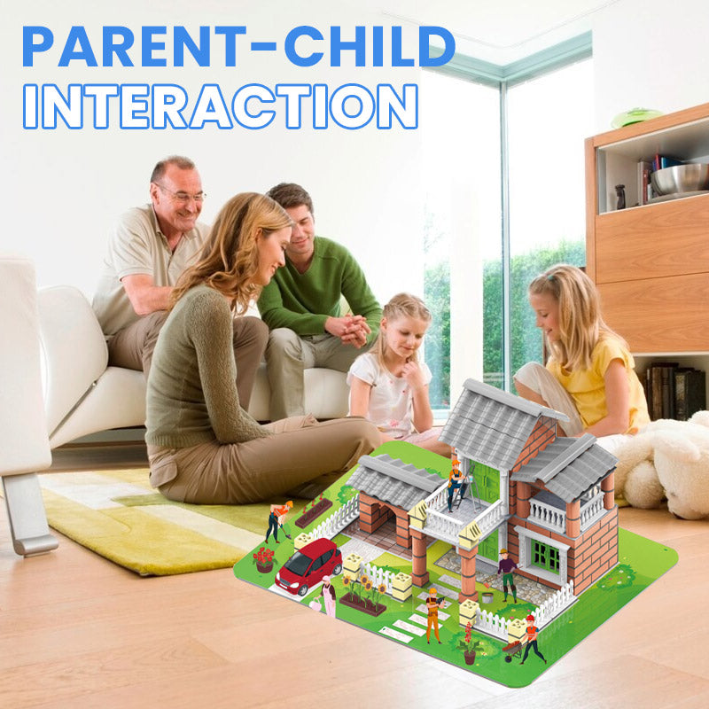 📢📢50 %  DE RÉDUCTION !! ⏰214 pièces - Ensemble de jouets de construction et de simulation à monter soi-même pour enfants🔥🔥