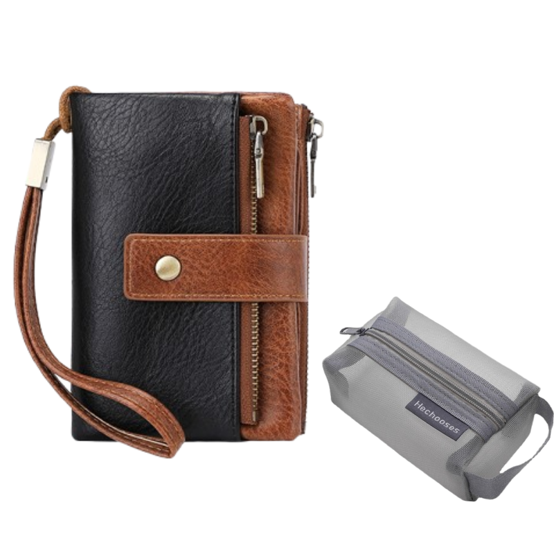 🔥Offre à durée limitée - Portefeuille rétro pour femme avec protection RFID à trois volets