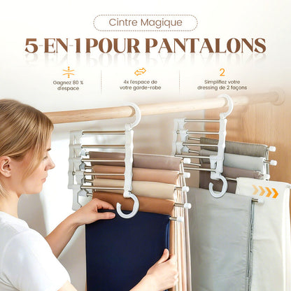 Porte-Pantalons Multifonctionnel
