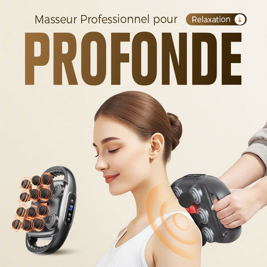 🔥Offre à durée limitée-Pistolet de massage musculaire multifonctionnel automatique à 12 têtes