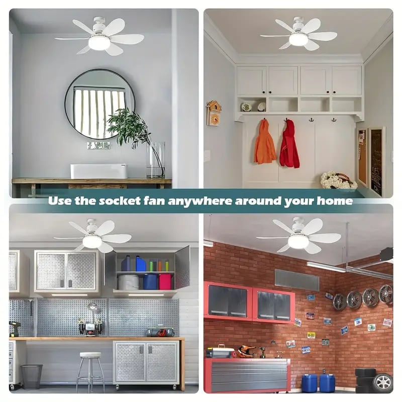 💡🪭 Ventilateur 2 en 1 Portable 2026 | Lumière + Télécommande | Qualité Premium Inégalée ✨