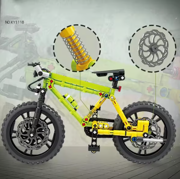 ✨ 50 % de réduction ! 🌟 Ensemble de Blocs de Construction VTT – Cadeau Créatif & Éducatif pour Enfants 🚴‍♂️🎁